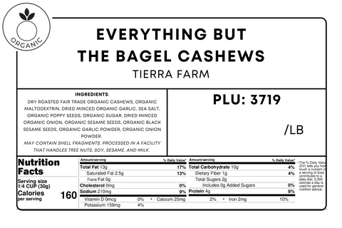 Everything But the Bagel Cashews