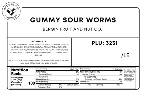 Sour Worm Gummies